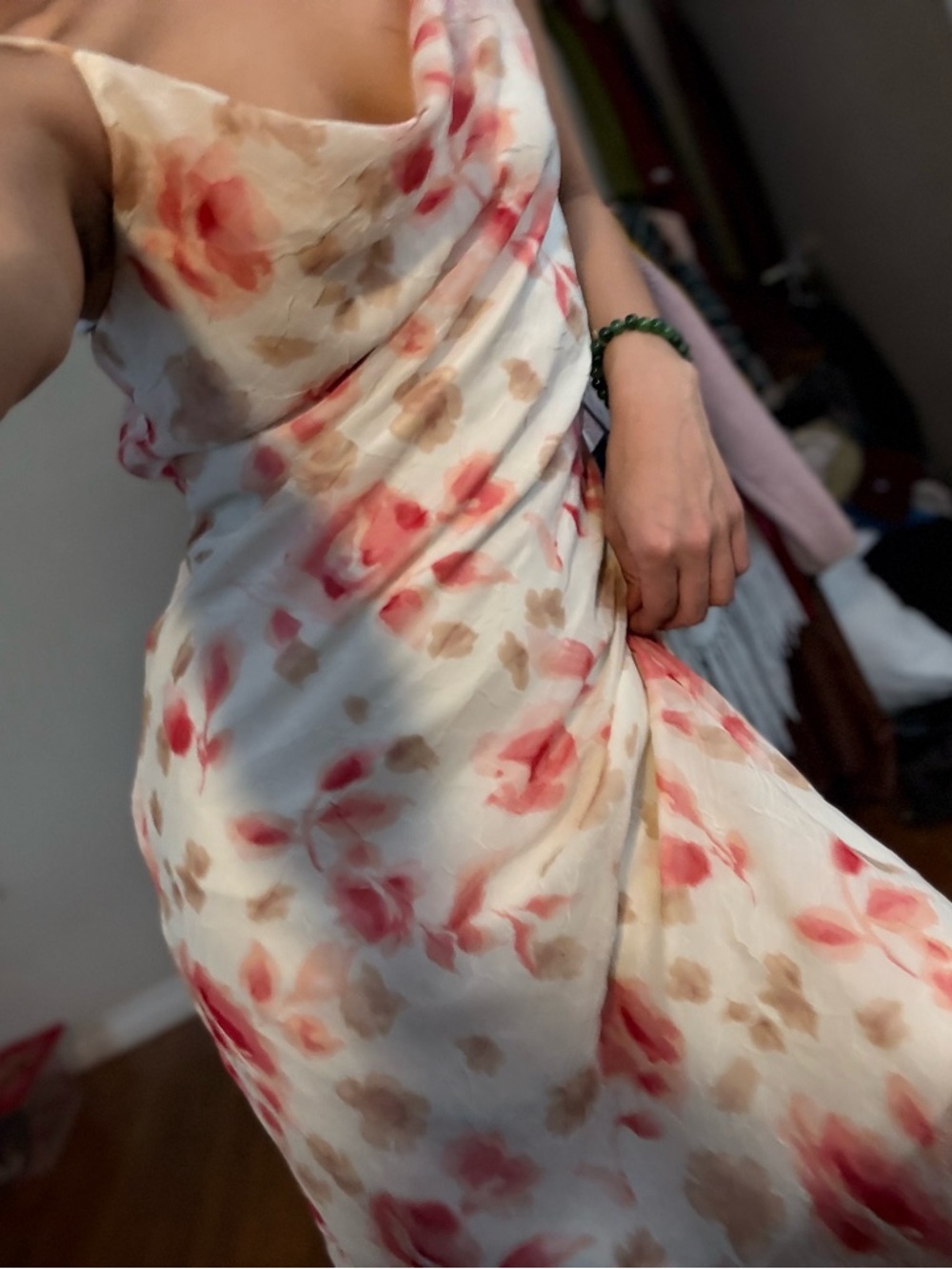Fairweather Floral Cowl Neck Midi dress